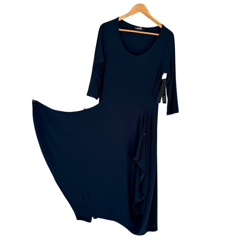 NWT Simpli Switch Dress Size 8 Stretchy Trapeze Silhouette Fit& Flare Adjustable - Picture 5 of 9